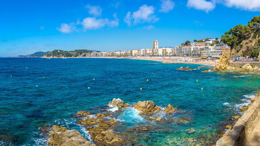 Urlaub in Lloret de Mar - Skyline von Lloret