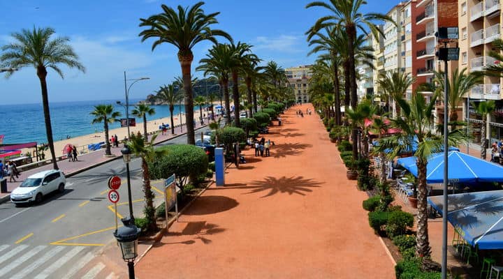 Boulevard von Lloret de Mar.