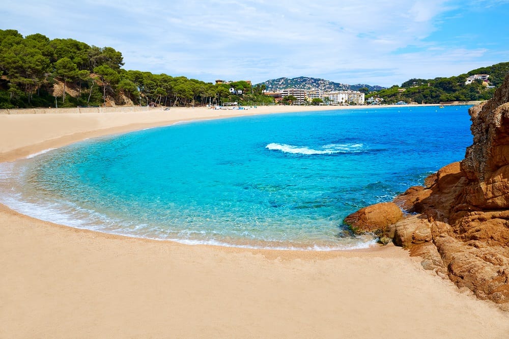 Fenals Strand in Lloret de Mar.