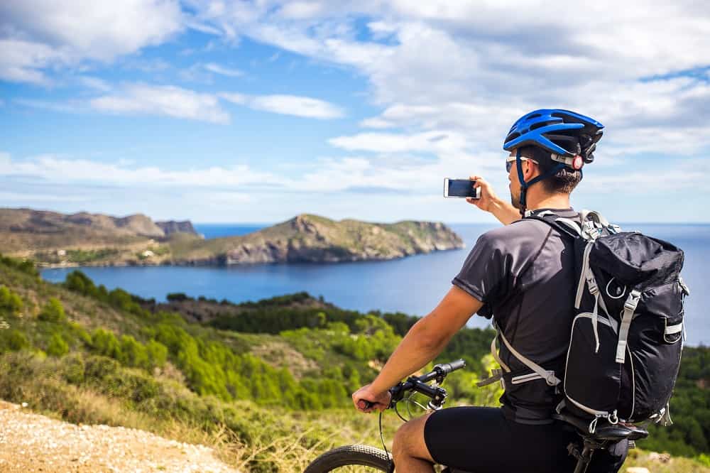 Radfahren in Lloret de Mar.