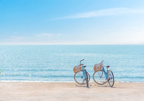 Fahrradverleih in Lloret de Mar.